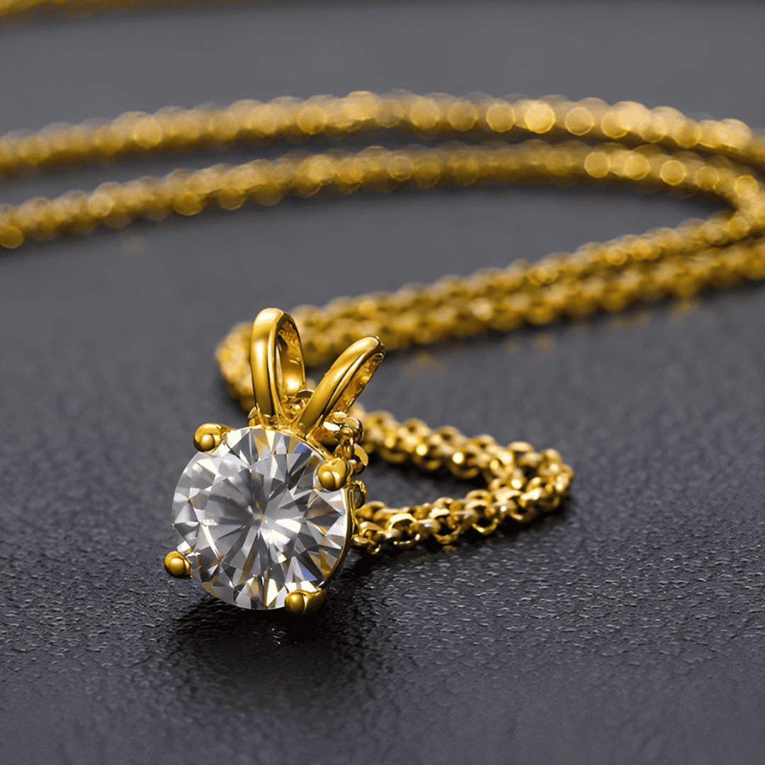 Claire Diamond 18k Gold Plated Necklace