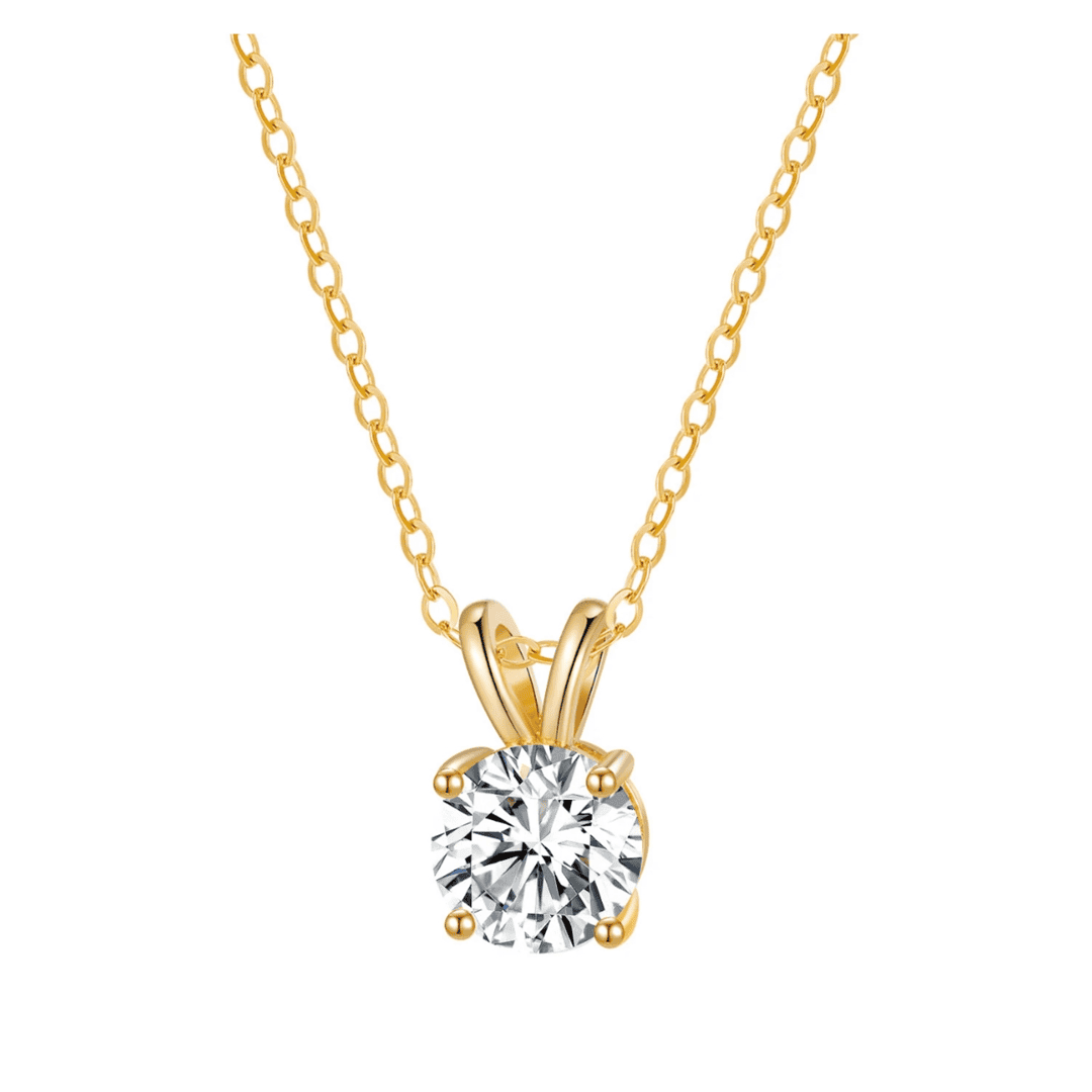 Claire Diamond 18k Gold Plated Necklace