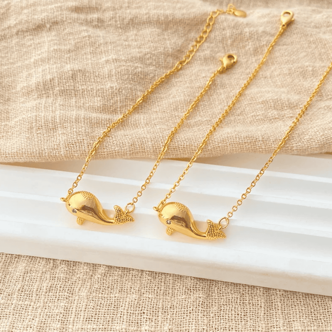 Dolphin 18k Gold Plated bracelet Adascious Empire