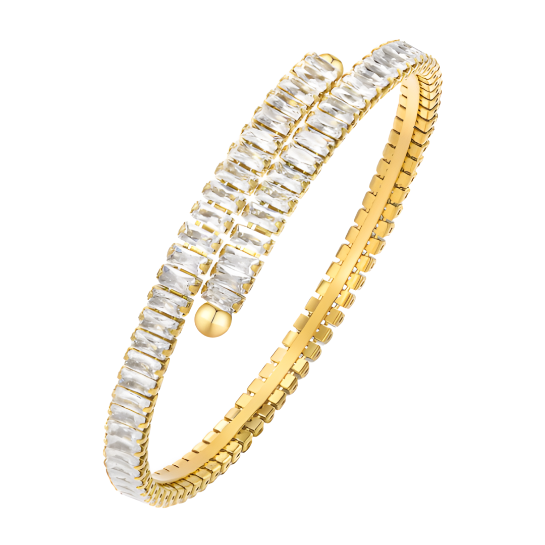 Lily Crystal 18k Gold Plated Bracelet