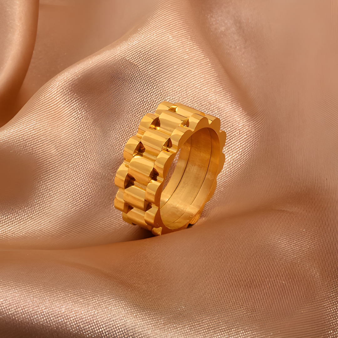 Tyler 18k Gold Plated Ring Adascious Empire