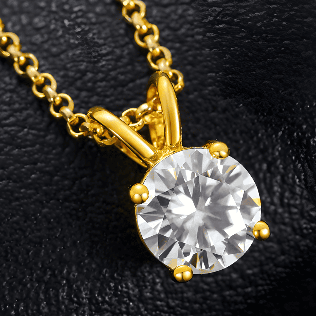 Claire Diamond 18k Gold Plated Necklace