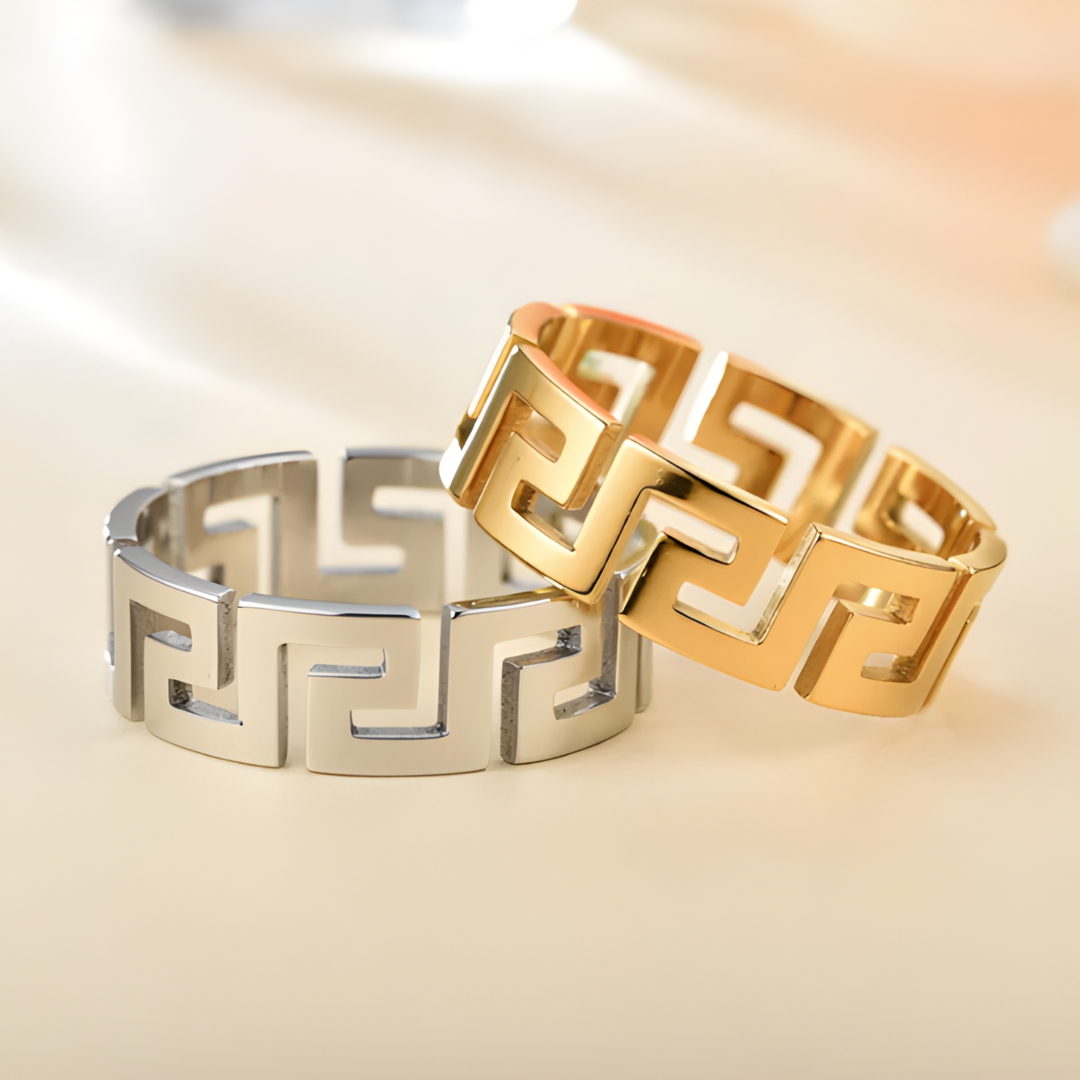 Big Zara Great Wall Band Ring Adascious Empire