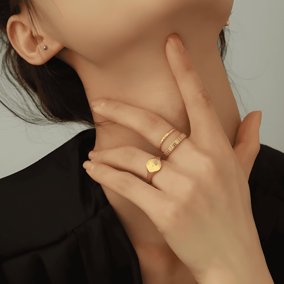 April 316L Stainless Steel Ring Adascious Empire