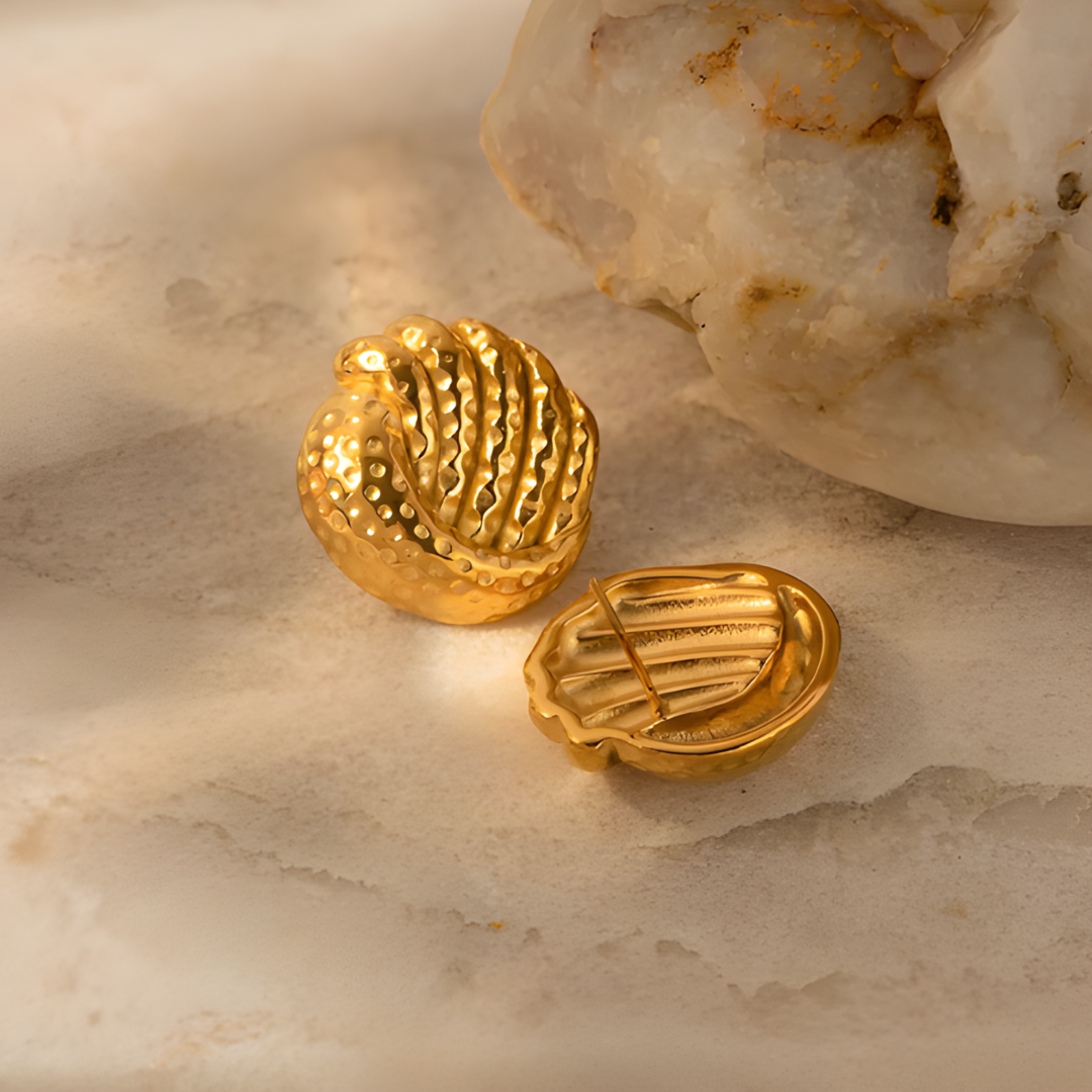 Petal 18k Gold Plated Earings Adascious Empire