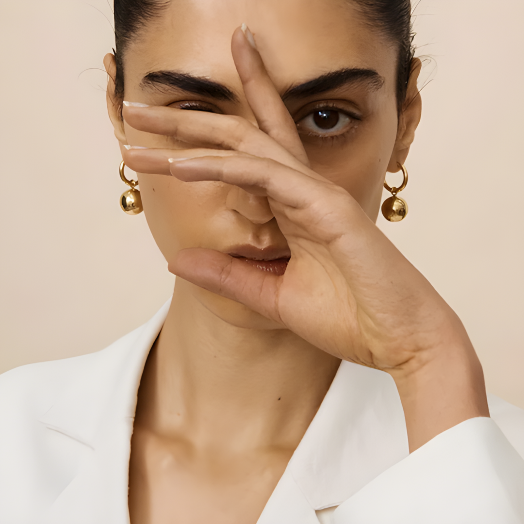 Boho Solid Ball Dangle Earrings Adascious Empire