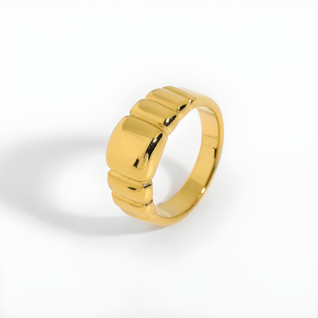 Tyra 18k Gold Plated Ring Adascious Empire