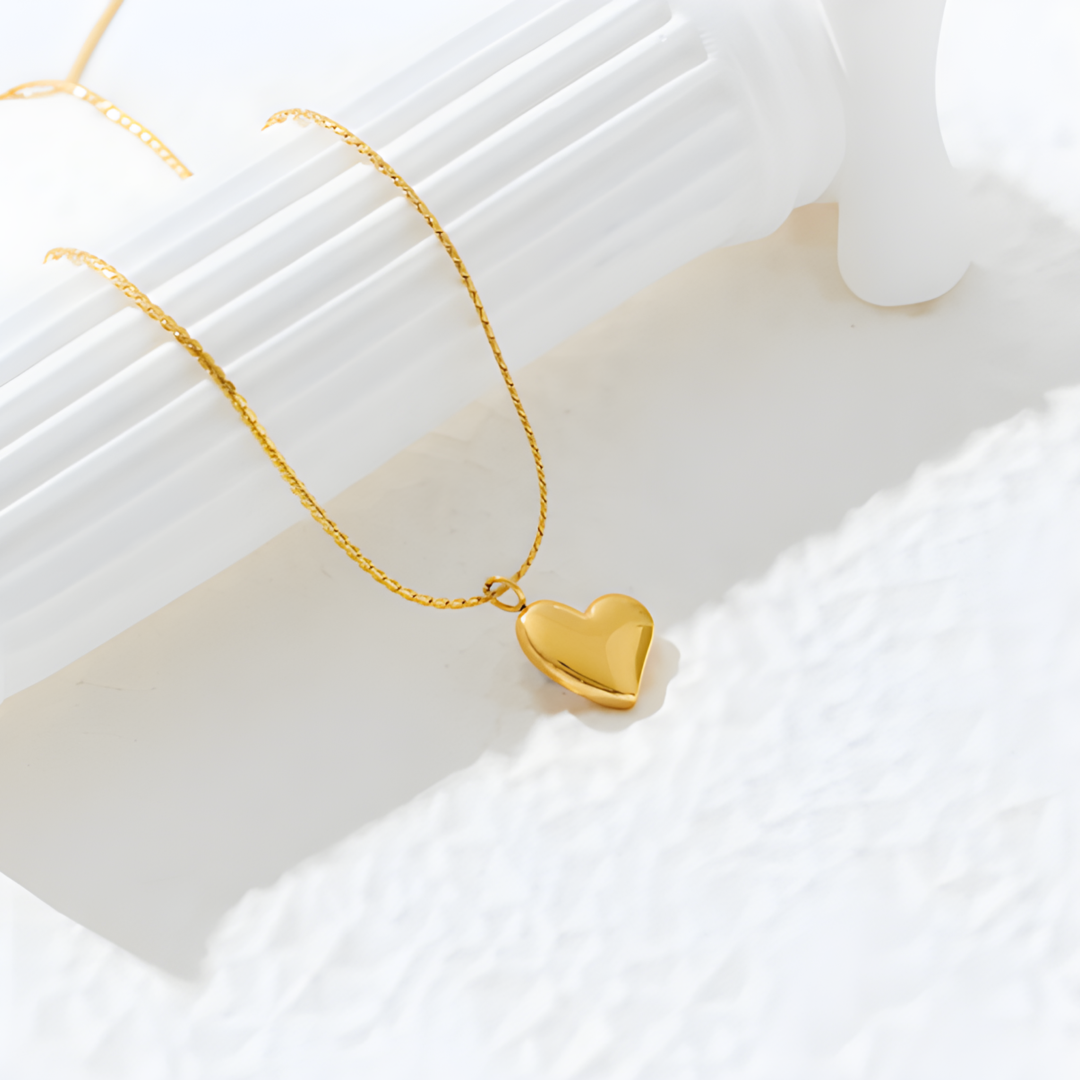 Eleanor Love Gold Plated Minimalist Necklace Adascious Empire