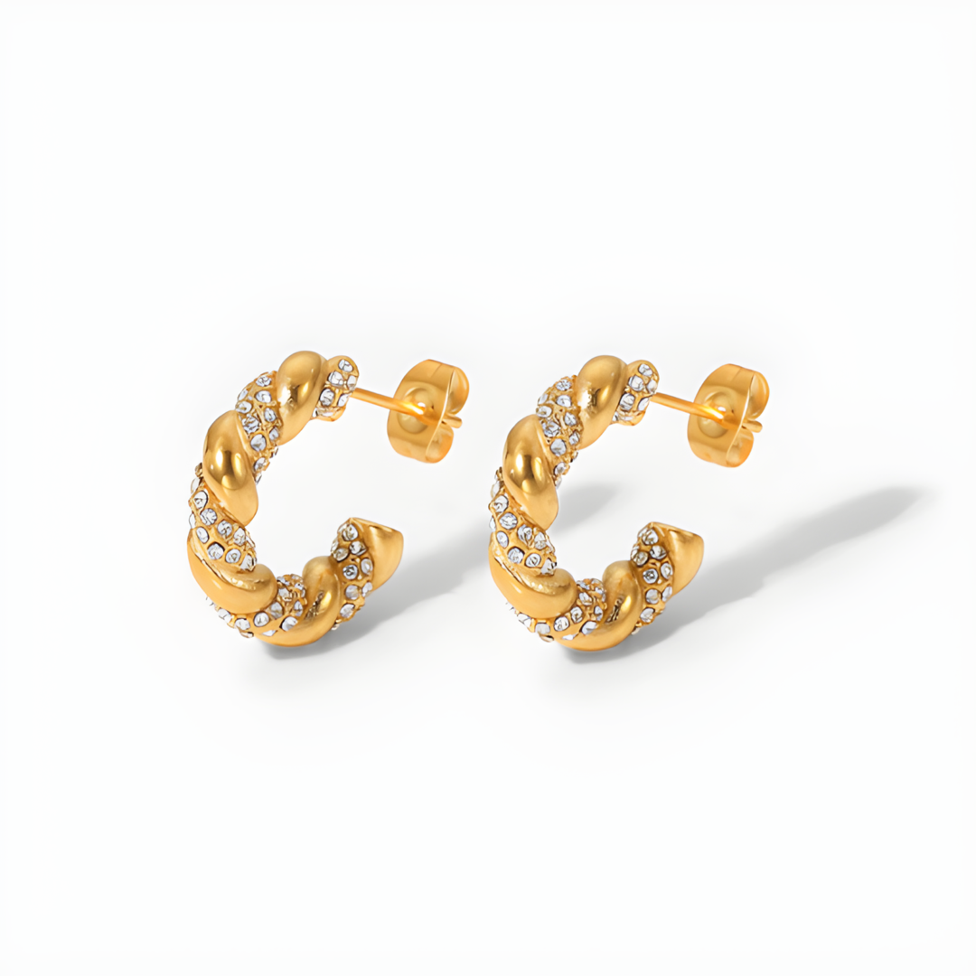 Half Bella Signature Hoops Earing