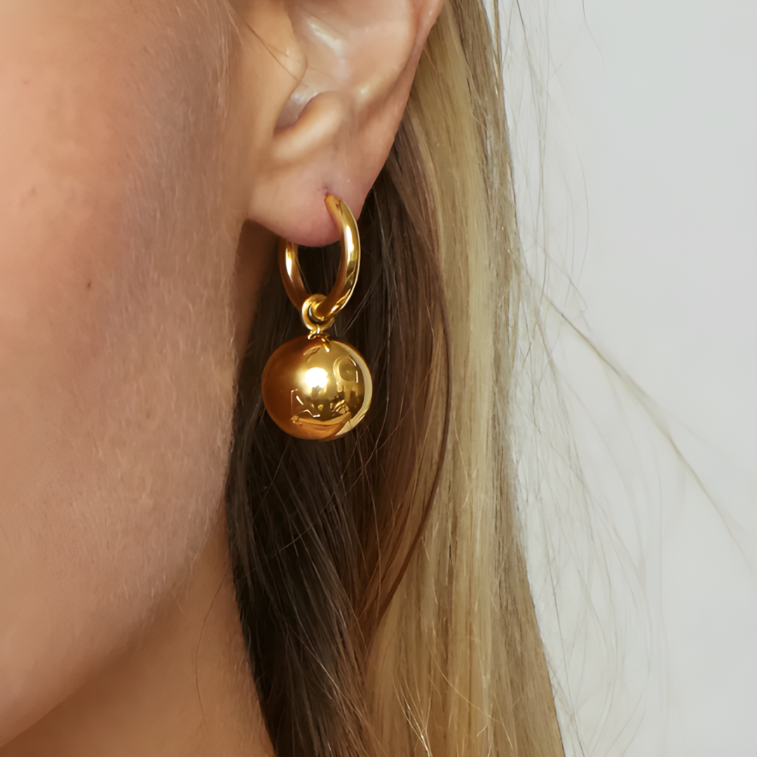 Boho Solid Ball Dangle Earrings Adascious Empire