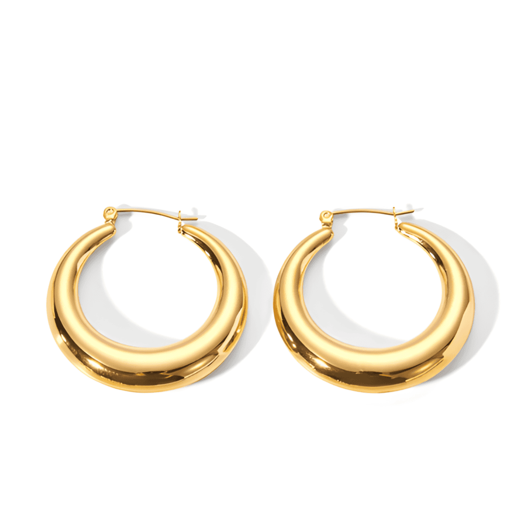 Big Zoe 18k Gold Plated Stainless Steel Earing Adascious Empire