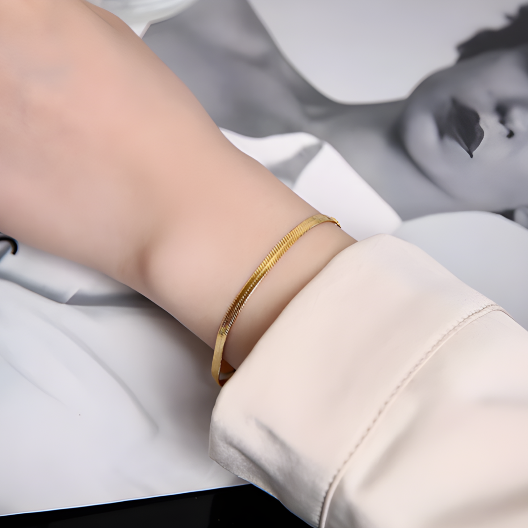 Ellie 18k Gold Steel Bracelet Adascious Empire