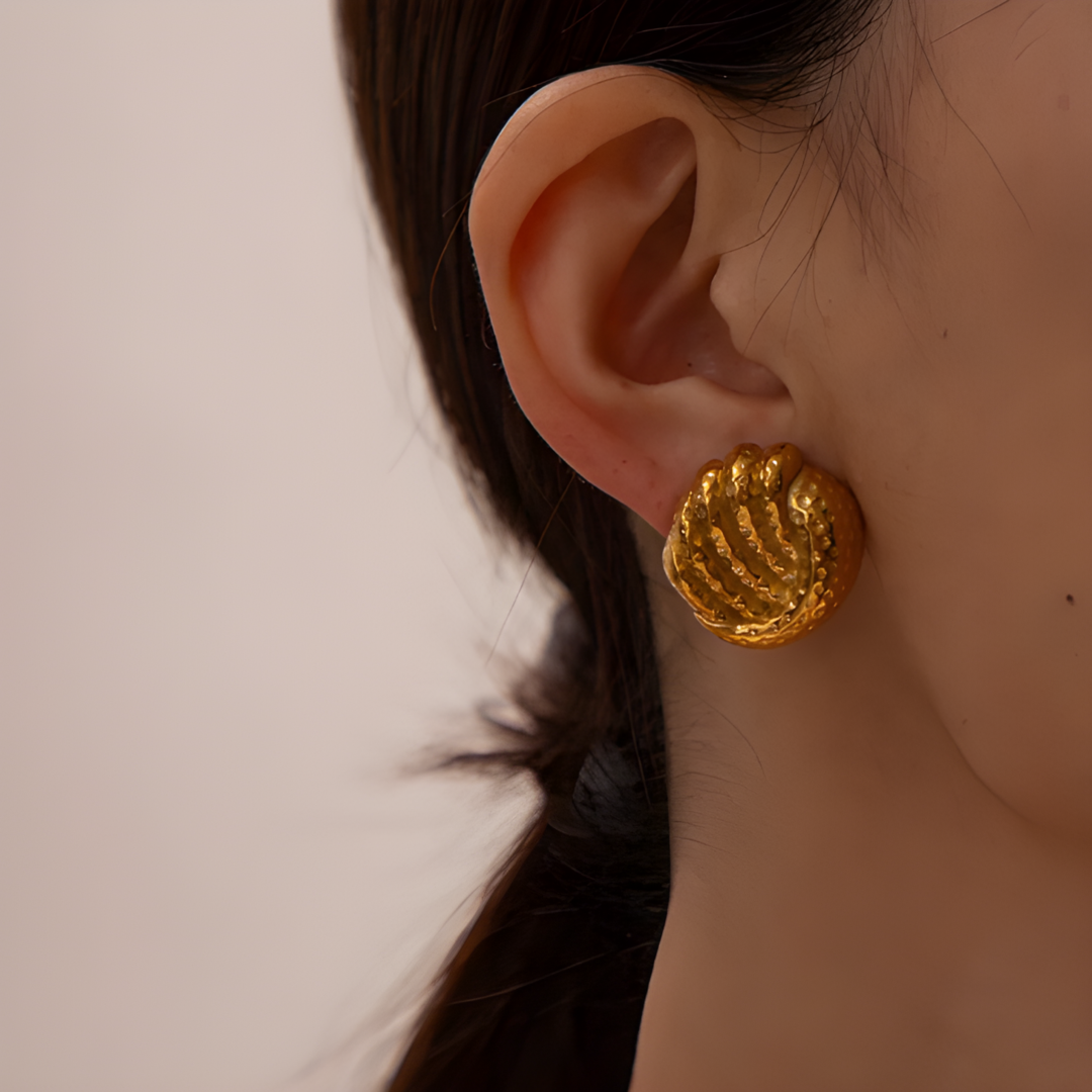 Petal 18k Gold Plated Earings Adascious Empire