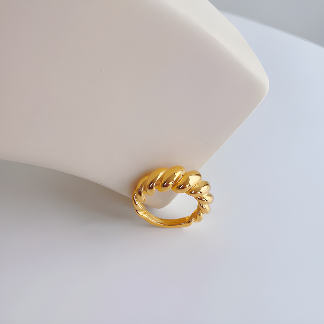 Rael Chunky Ring 18K Gold Plated Stainless Steel Adascious Empire