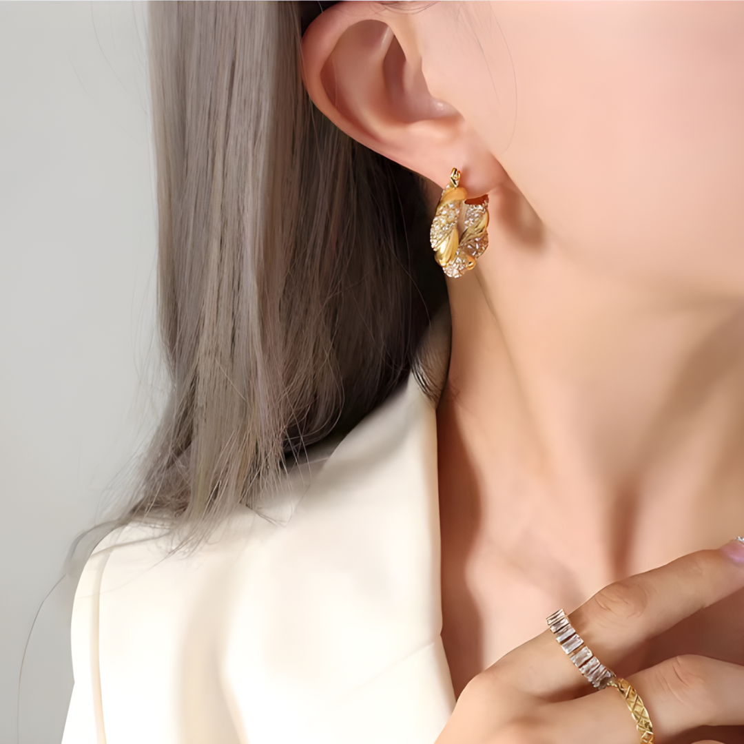 Half Bella Signature Hoops Earing