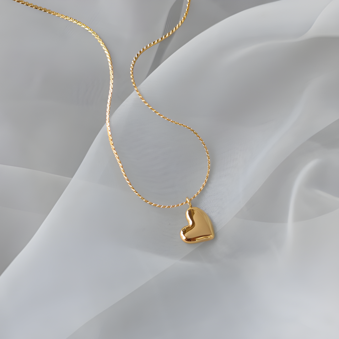 Eleanor Love Gold Plated Minimalist Necklace Adascious Empire