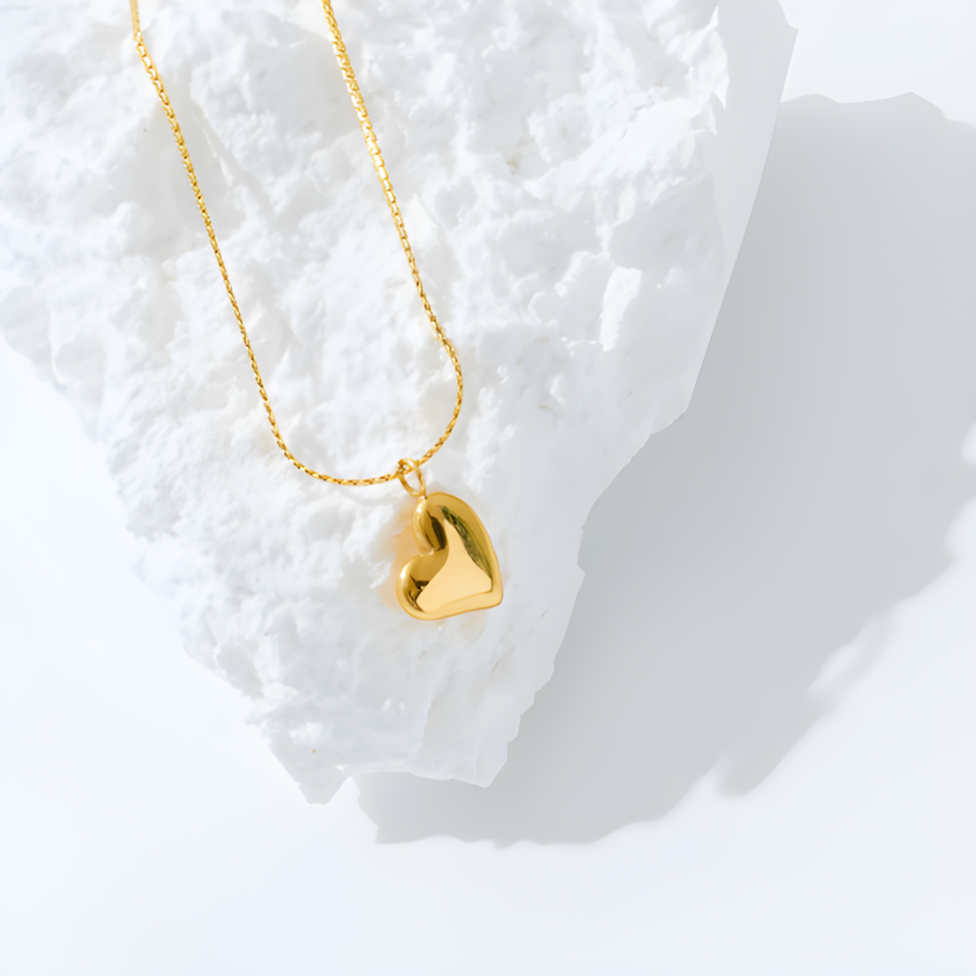 Eleanor Love Gold Plated Minimalist Necklace Adascious Empire