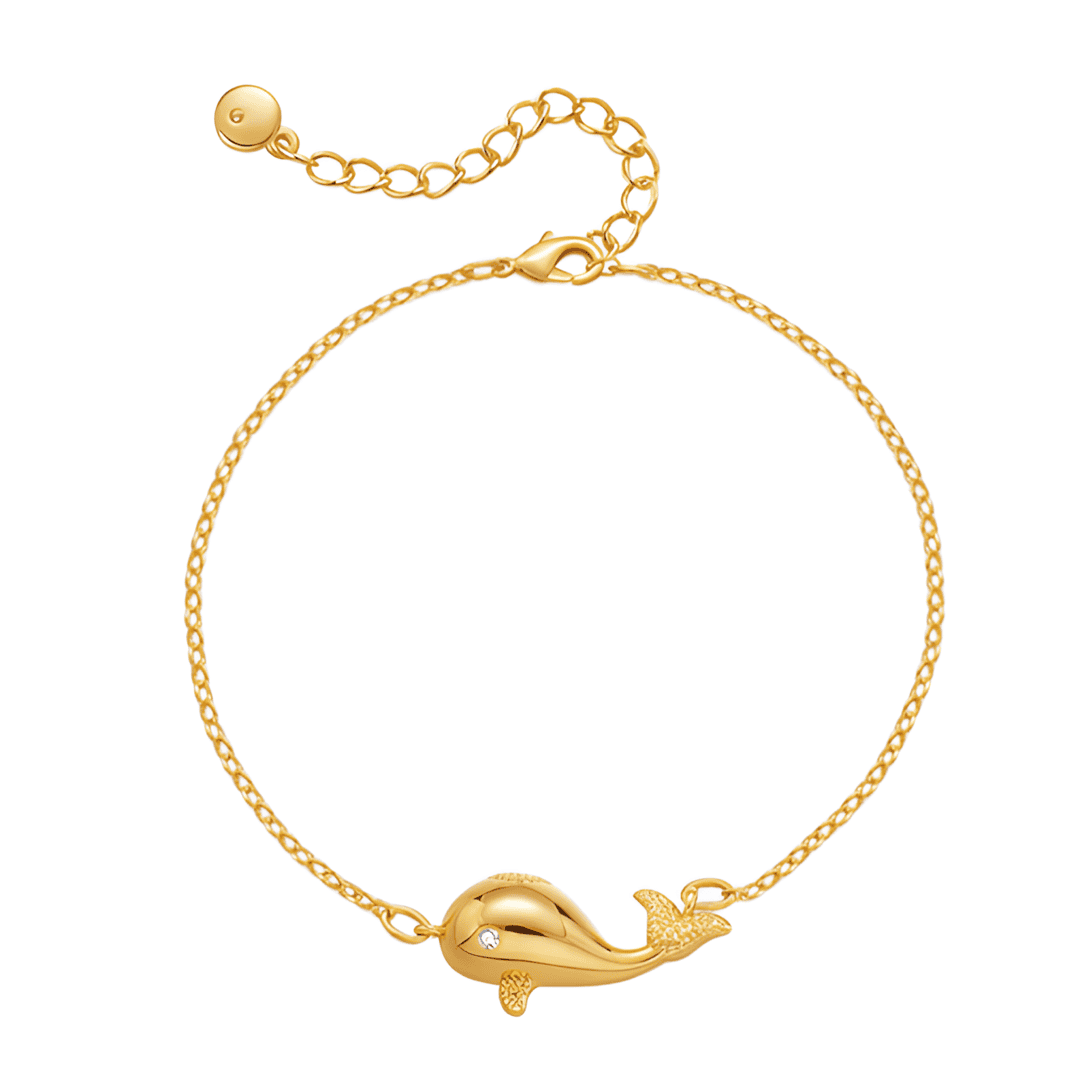 Dolphin 18k Gold Plated bracelet