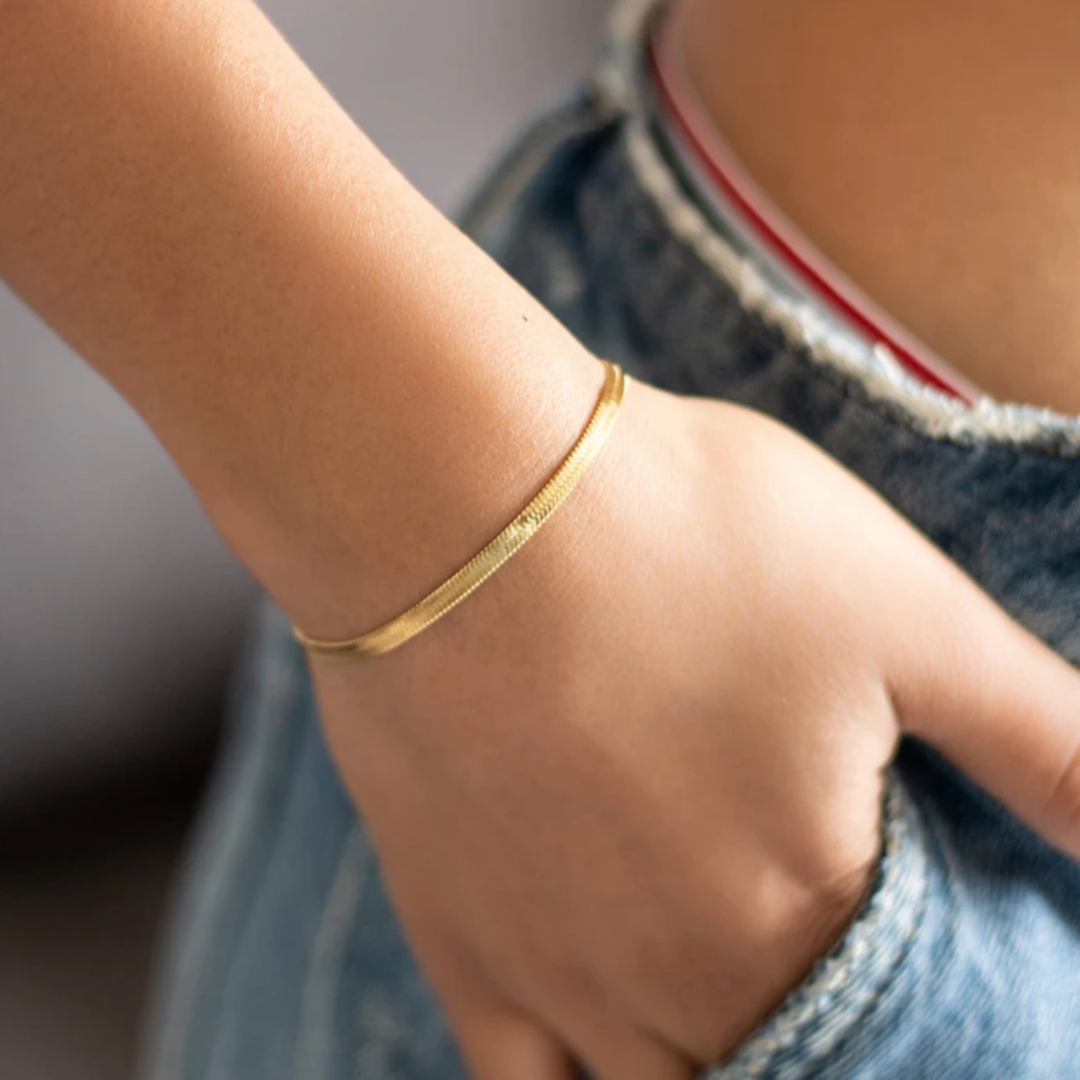 Ellie 18k Gold Steel Bracelet Adascious Empire