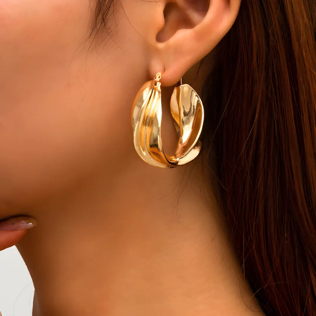 Rayla big curvy hoops Adascious Empire