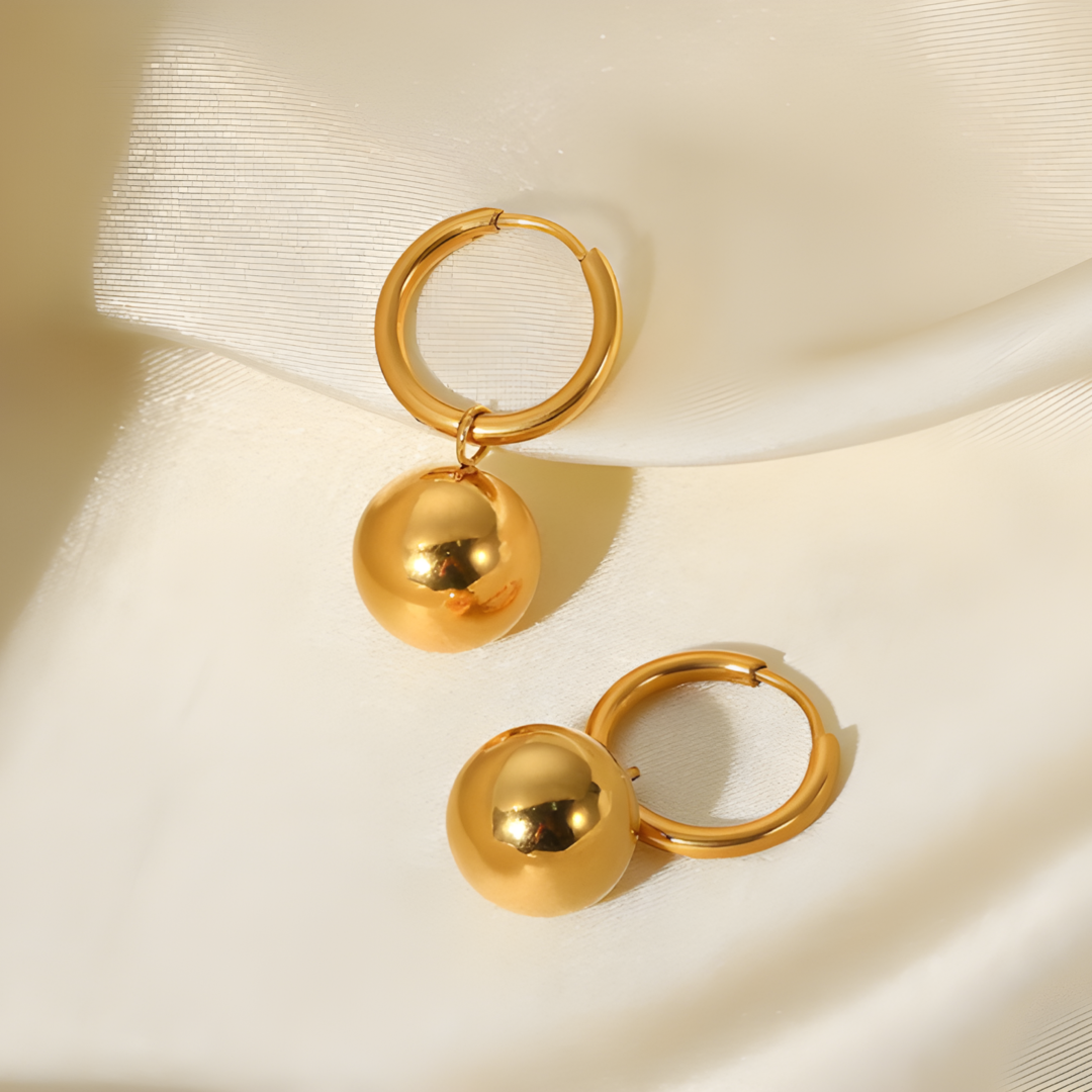 Boho Solid Ball Dangle Earrings Adascious Empire