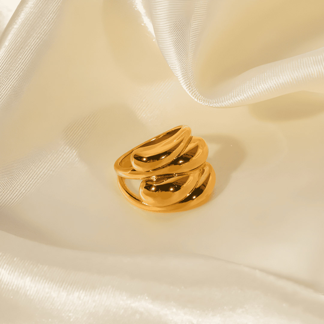 Leah 18k Gold Plated ring Adascious Empire
