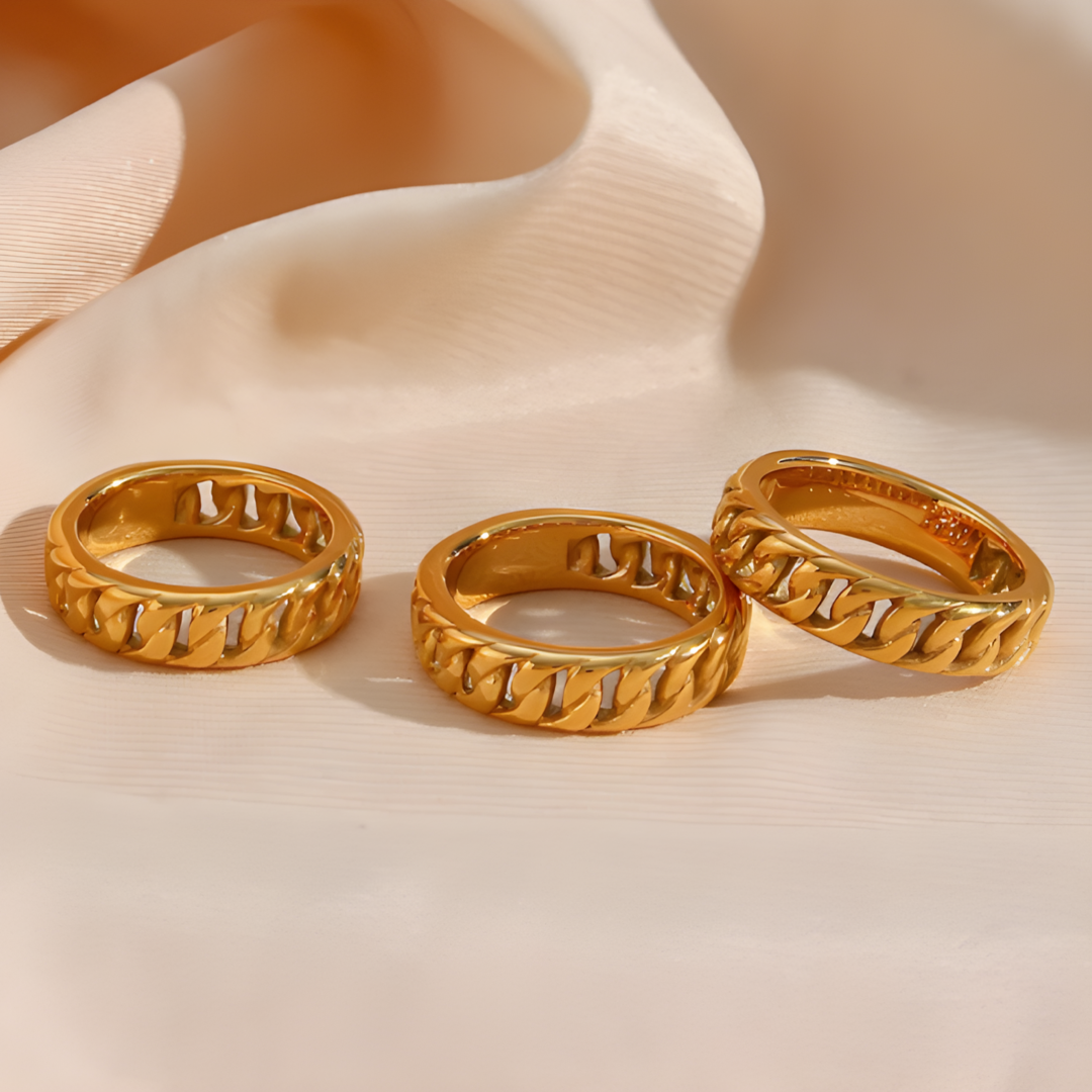 Chain Hollow Stainless Steel Chain Ring Adascious Empire