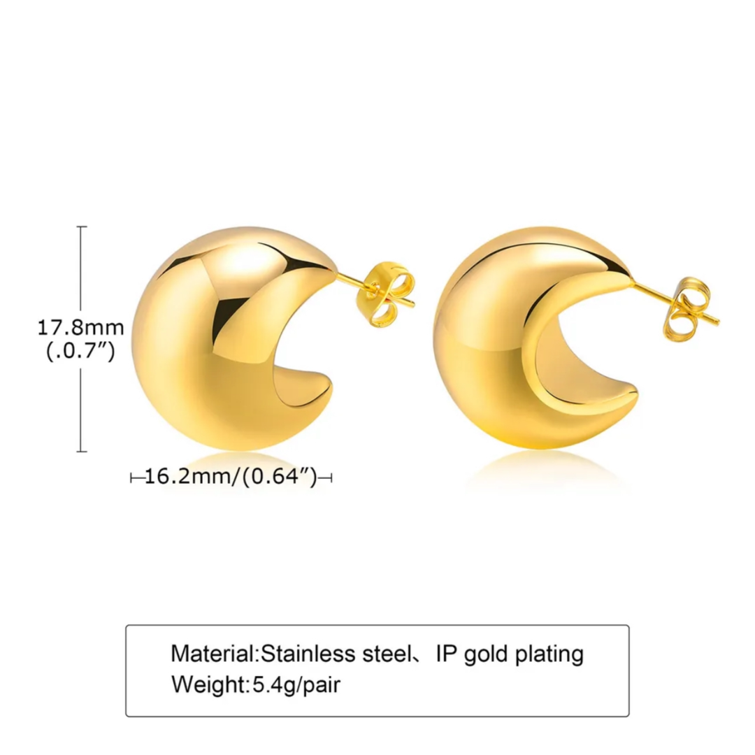 Gold Huggie Earrings Adascious Empire