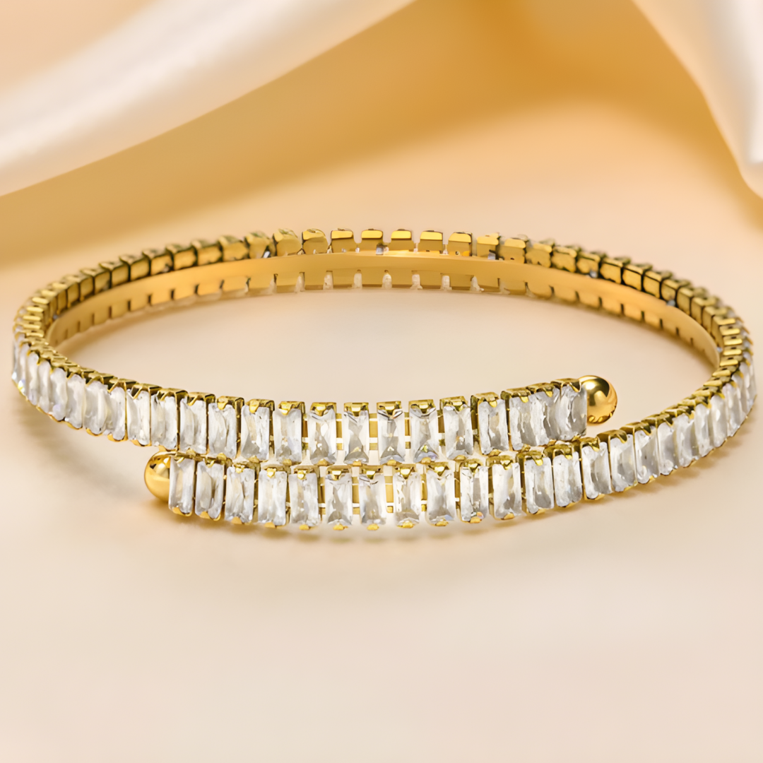 Lily Crystal 18k Gold Plated Bracelet